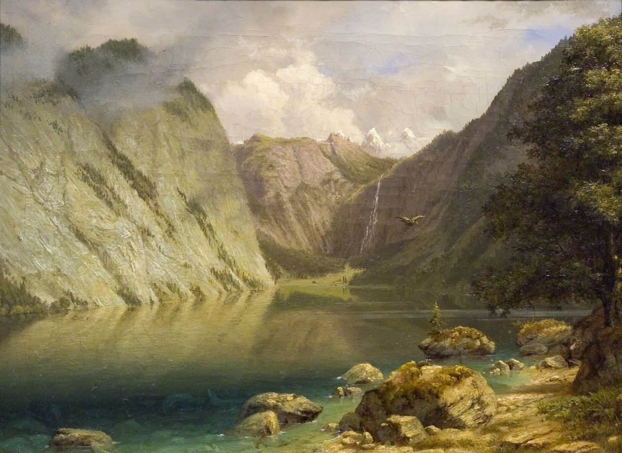 Eine westliche Landschaft von Albert Bierstadt