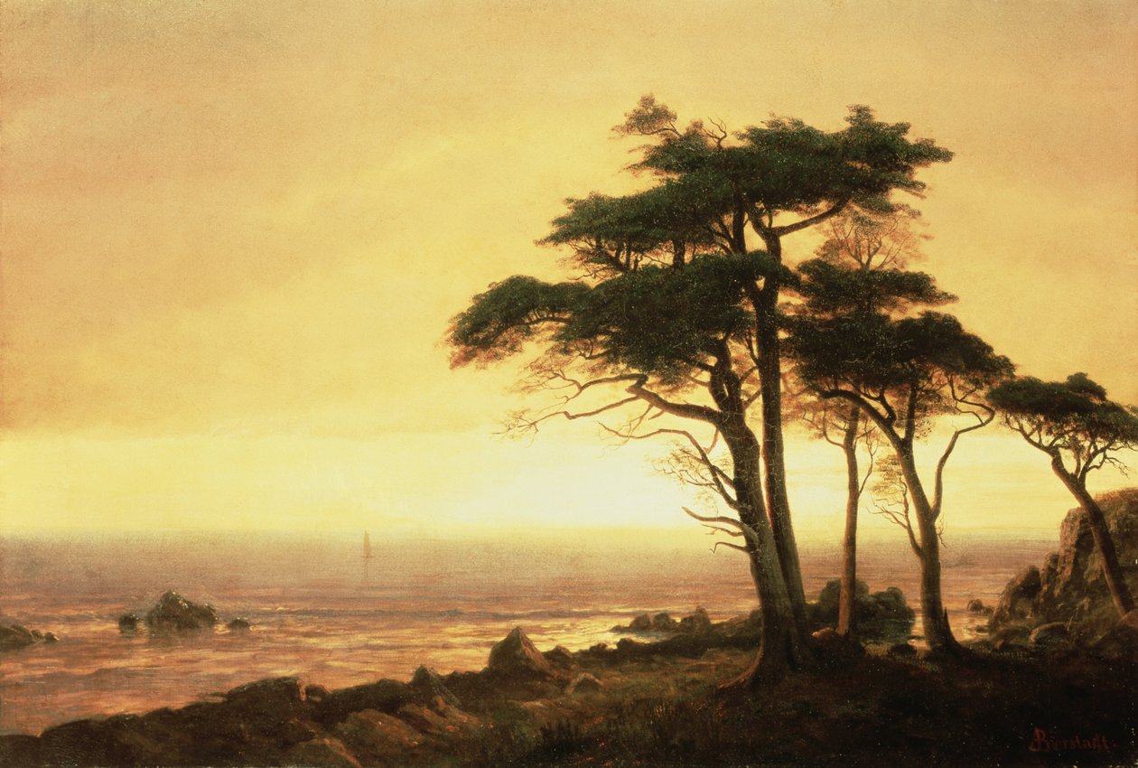 Kalifornische Küste von Albert Bierstadt