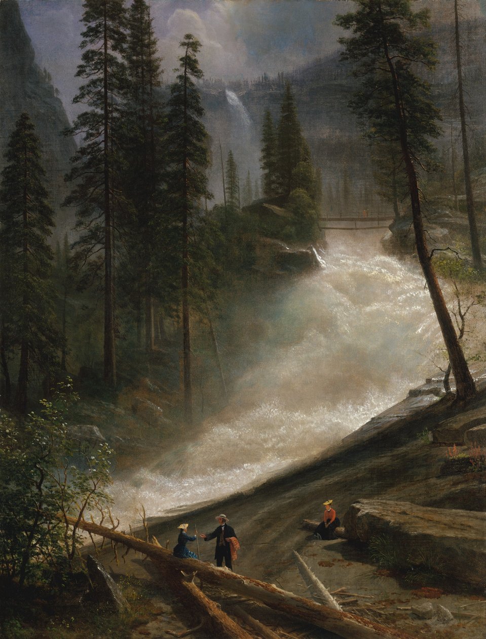Nevada-Fälle, Yosemite von Albert Bierstadt