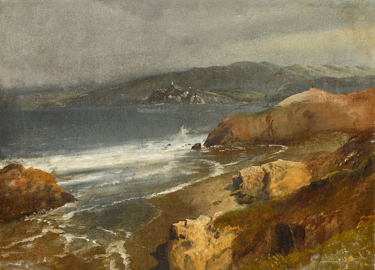 Pazifikküste, Kalifornien oder Blick auf den Point Bonita Leuchtturm von Albert Bierstadt