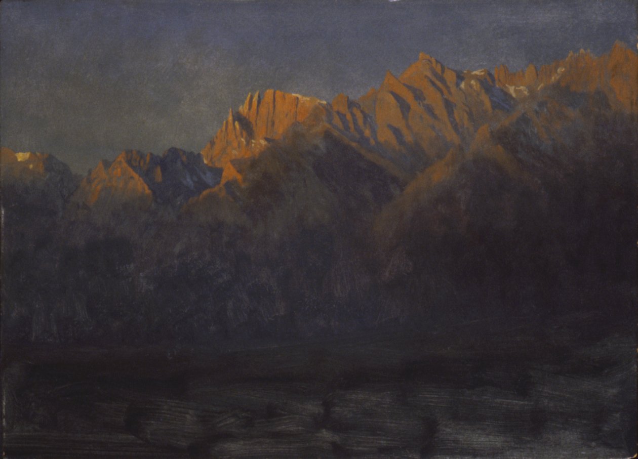 Sonnenaufgang in den Sierras, ca. 1872 von Albert Bierstadt
