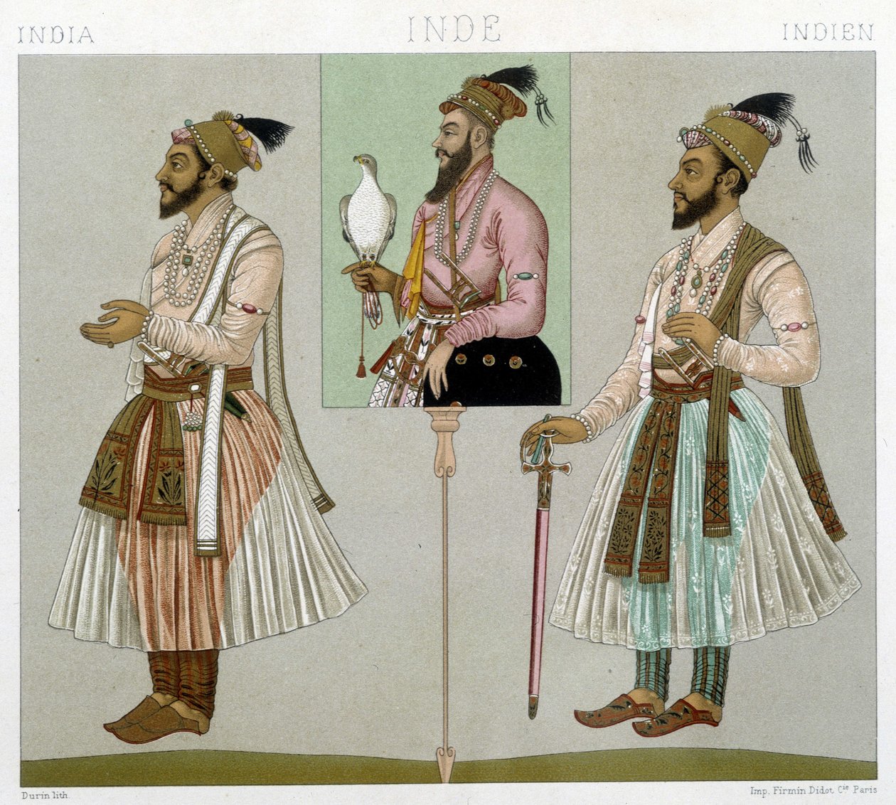 Gravur von Racinet von Albert Charles August Racinet