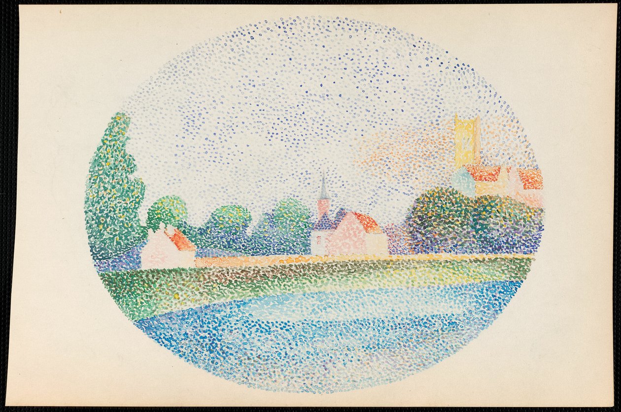 Morgen an der Marne bei Meaux von Albert Dubois Pillet