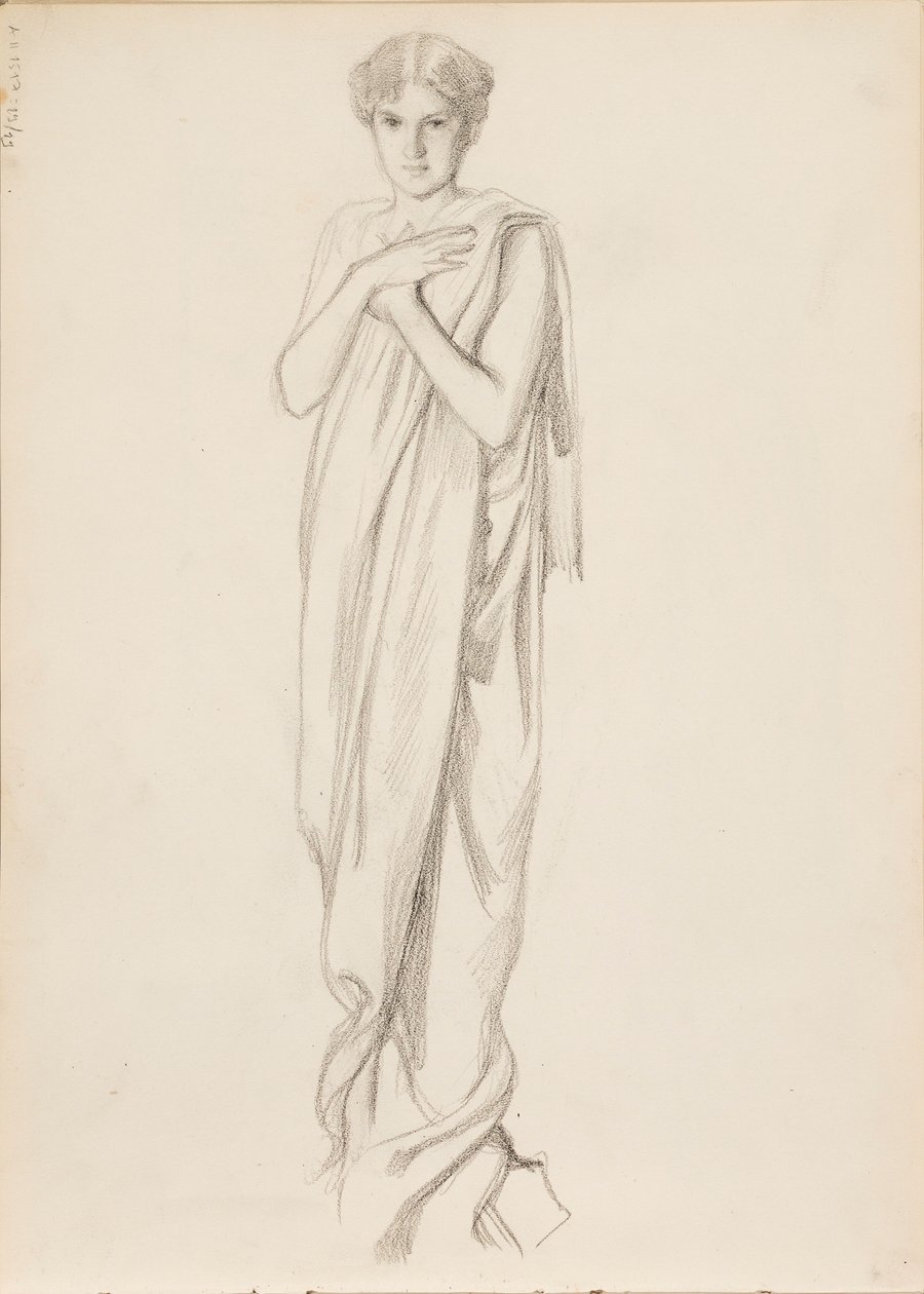 Aino Ackté als Alcestis, Skizze von Albert Edelfelt