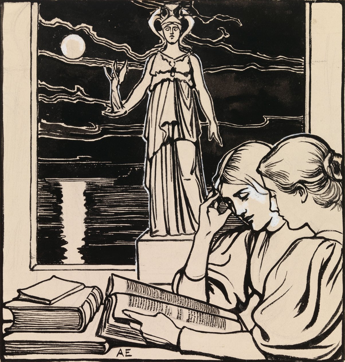 Titelvorschlag für das Ateneum-Magazin von Albert Edelfelt
