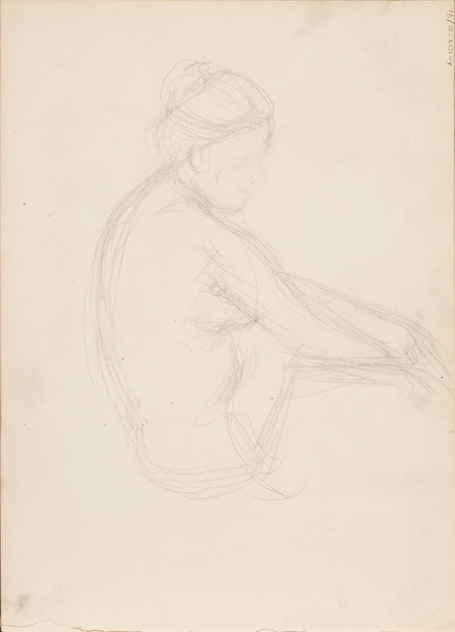 Sitzender Akt von Albert Edelfelt