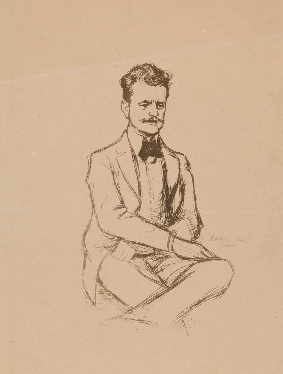 Porträt von Jean Sibelius von Albert Edelfelt