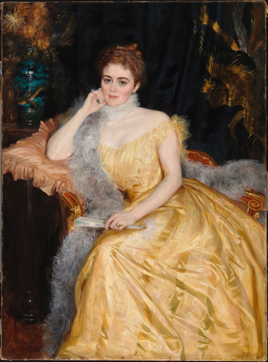 Porträt von Frau Alice von Haartman von Albert Edelfelt