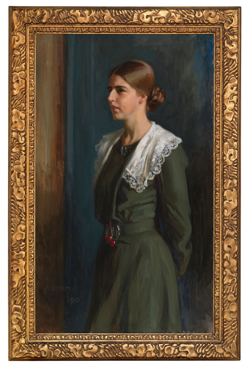 Porträt von Frau Michaela Pooley (geb. Krohn) von Albert Edelfelt