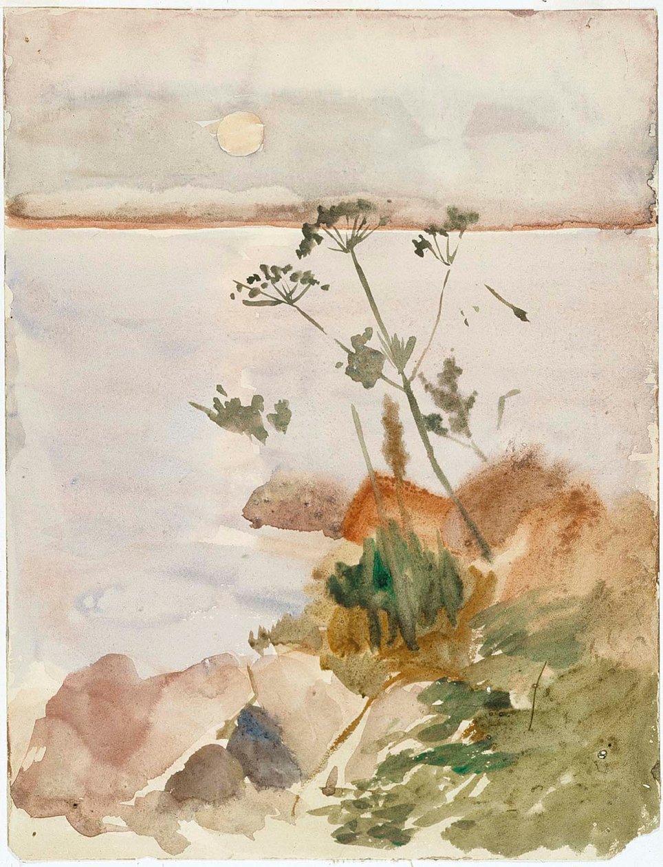 Küste im Mondlicht von Albert Edelfelt