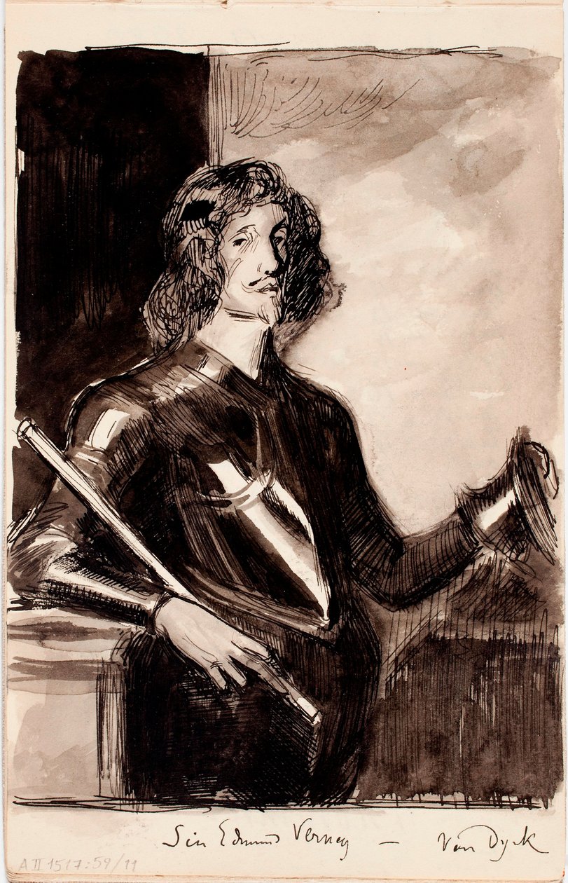 Sir Edmund Verney, Kopie nach Anthony van Dyck von Albert Edelfelt