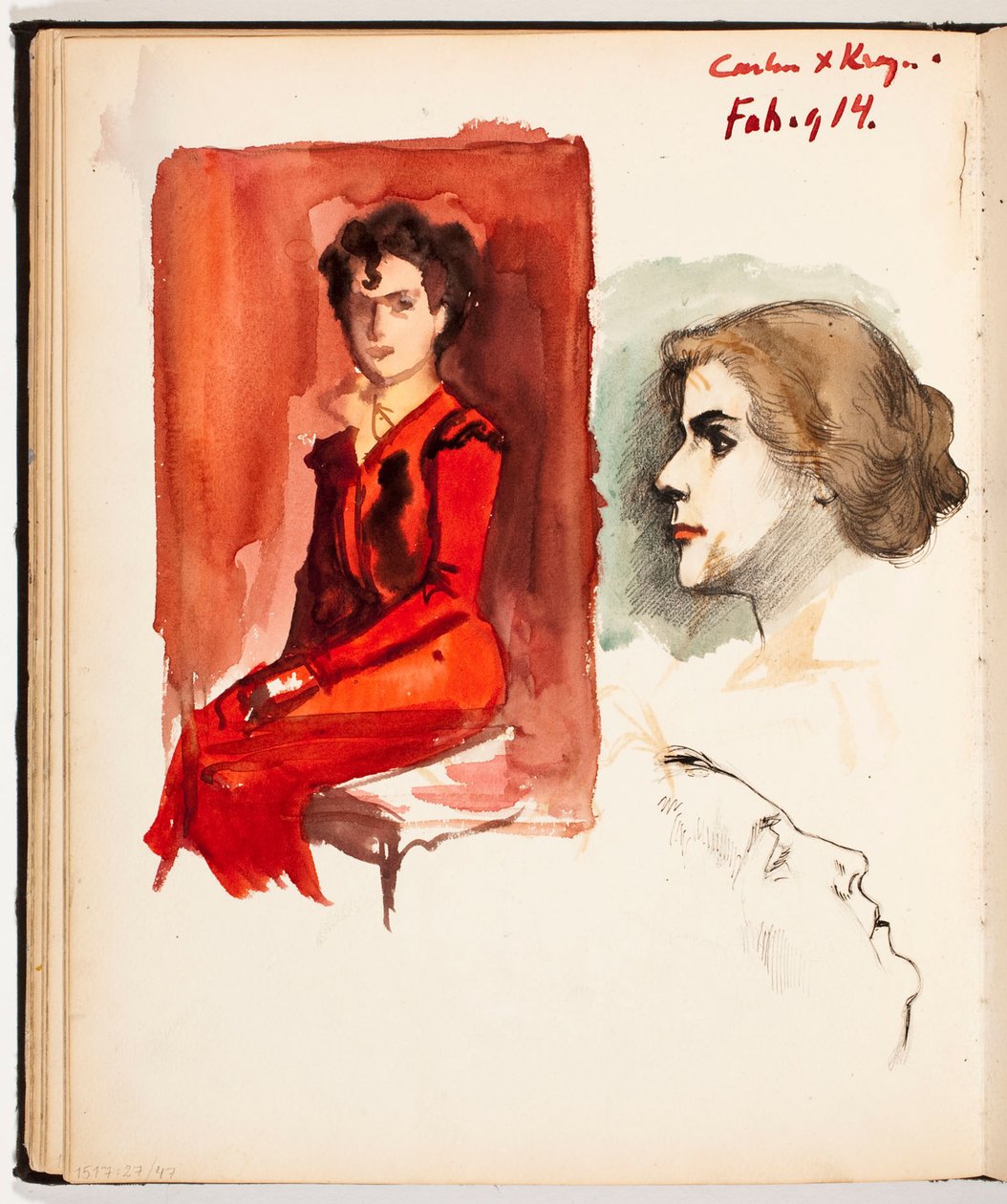 Ohne Titel von Albert Edelfelt
