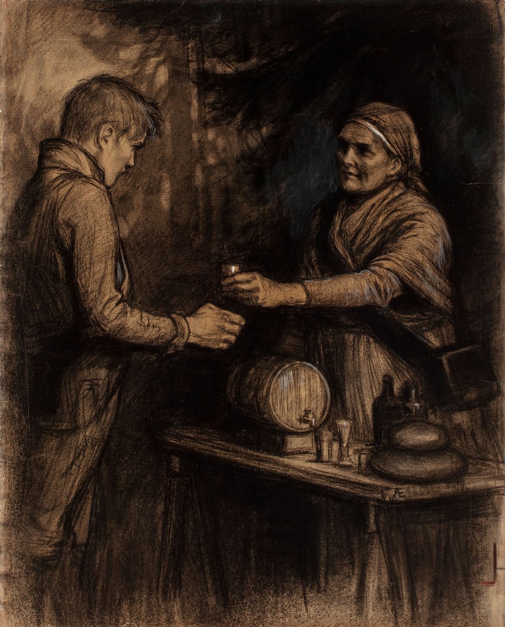 Ohne Titel von Albert Edelfelt