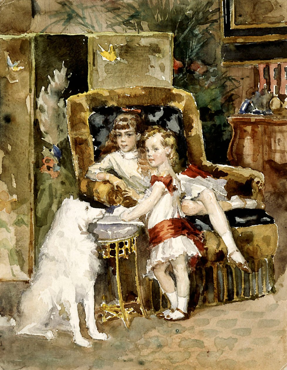 Großherzog Michael Alexandrowitsch von Russland 1878-1918 und Großherzogin...1875-1960 von Albert Gustaf Aristides Edelfelt
