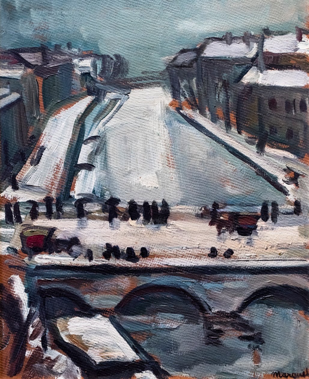 Brücke über die Seine im Winter, ca. 1906 von Albert Marquet