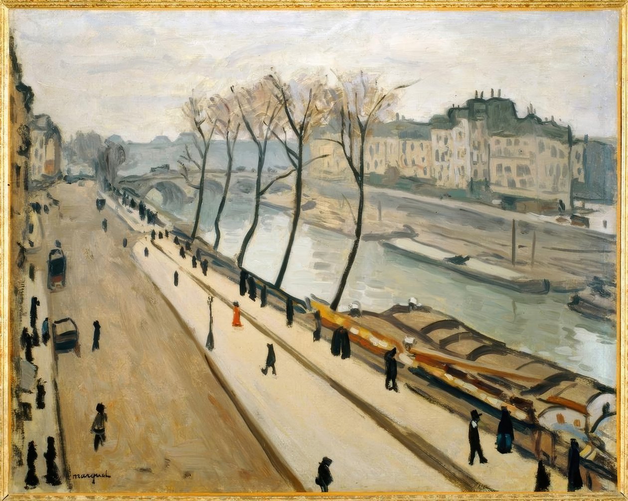 Die Seine vom Quai des Grands Augustins gesehen von Albert Marquet