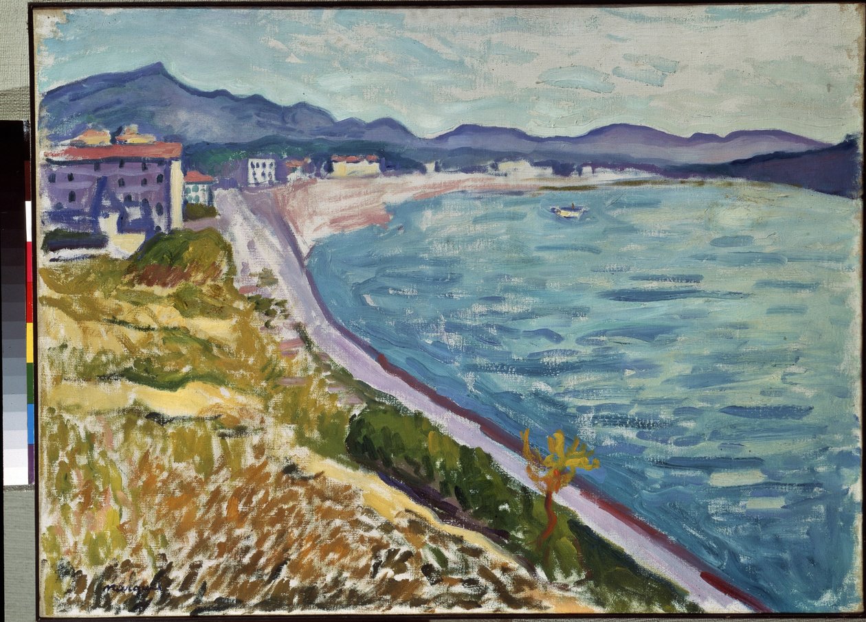 "Saint Jean de Luz" Blick auf die baskische Küste in Saint-Jean-de-Luz (Pyrenees Atlantiques). Gemälde von Pierre-Albert (Albert) Marquet (1875-1947) 1907 Öl auf Leinwand. Eremitage-Museum, Sankt Petersburg (Sankt-Petersburg) von Albert Marquet