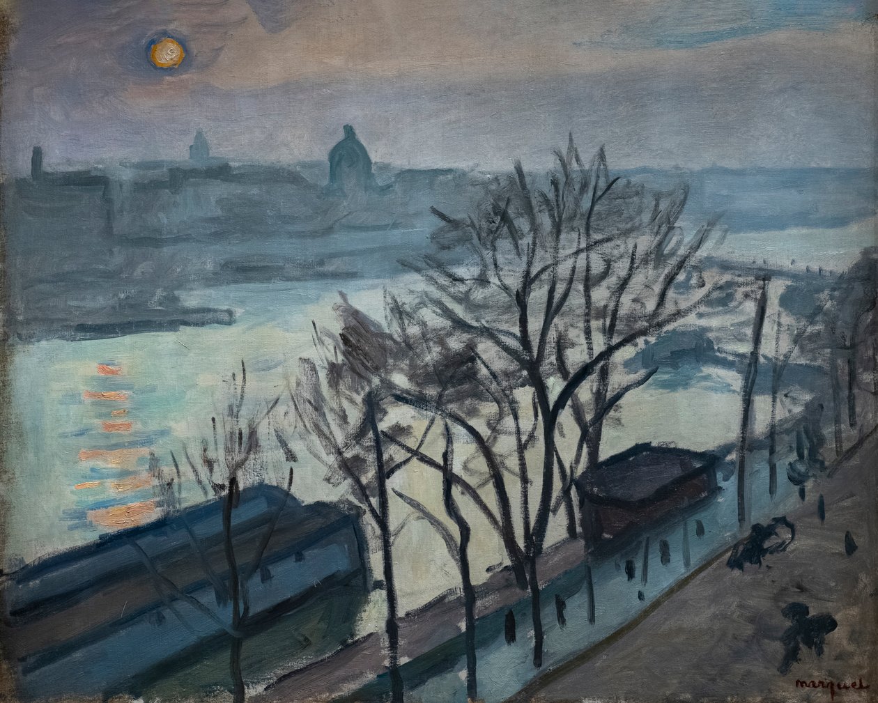 Sonne durch die Bäume gesehen von Albert Marquet