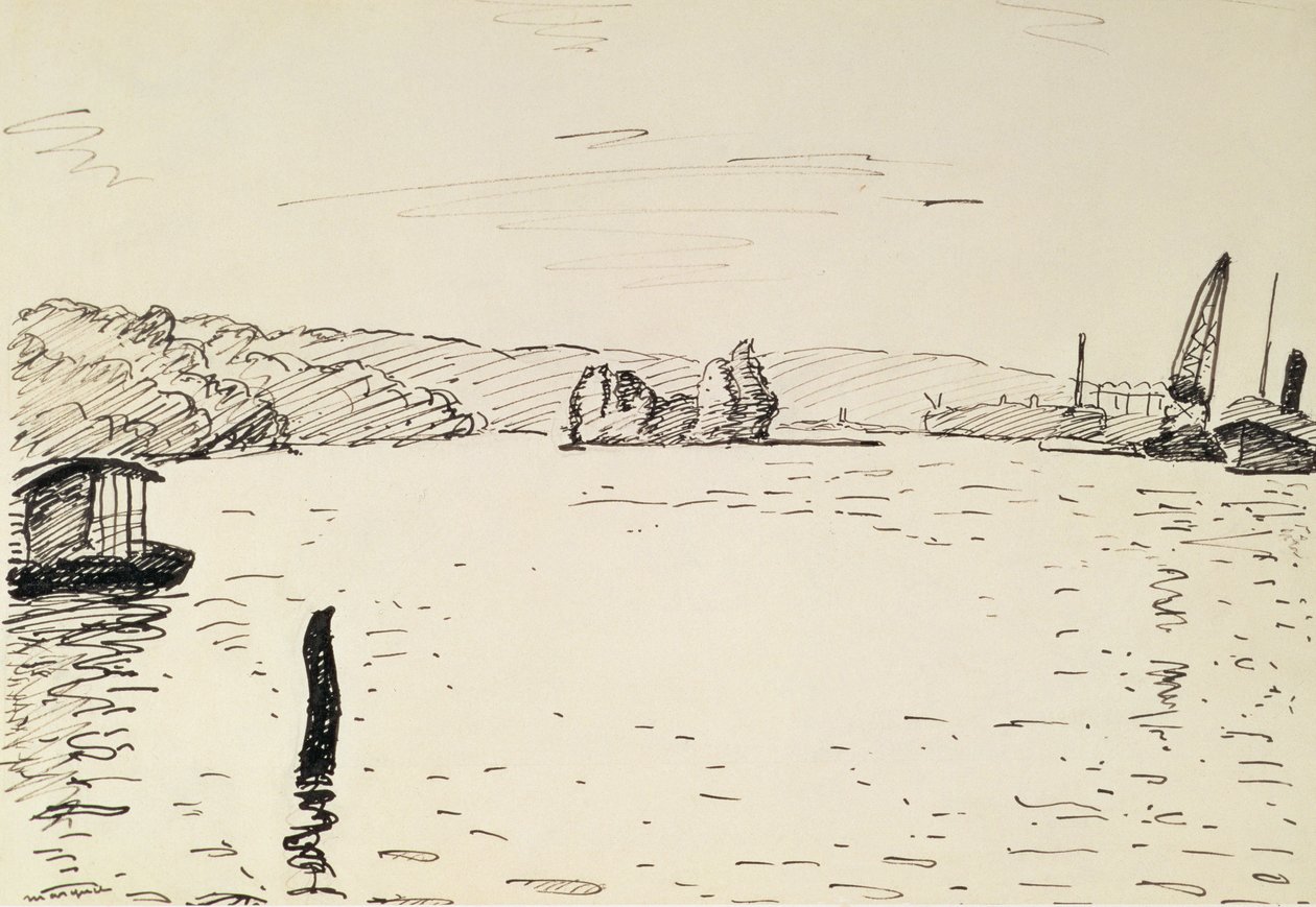 Ansicht in der Umgebung von Rouen von Albert Marquet