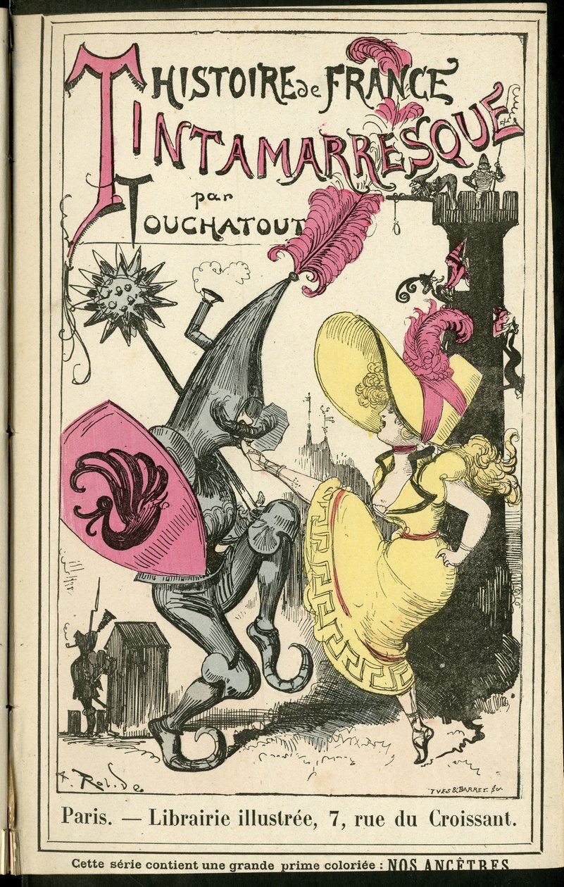 Illustration von Albert Robida in Histoire de France tintamarresque, ca. 1880 - Geschichte, Tanz von Albert Robida