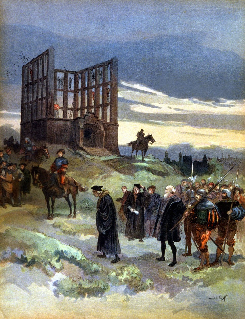 Die Hinrichtung von Superintendent Semblançay (1527) von Albert Robida