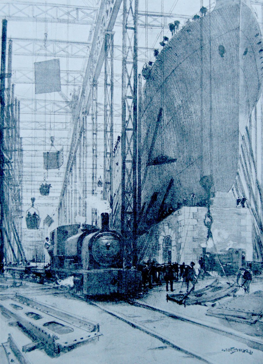 Eine britische Werft von Albert Sébille
