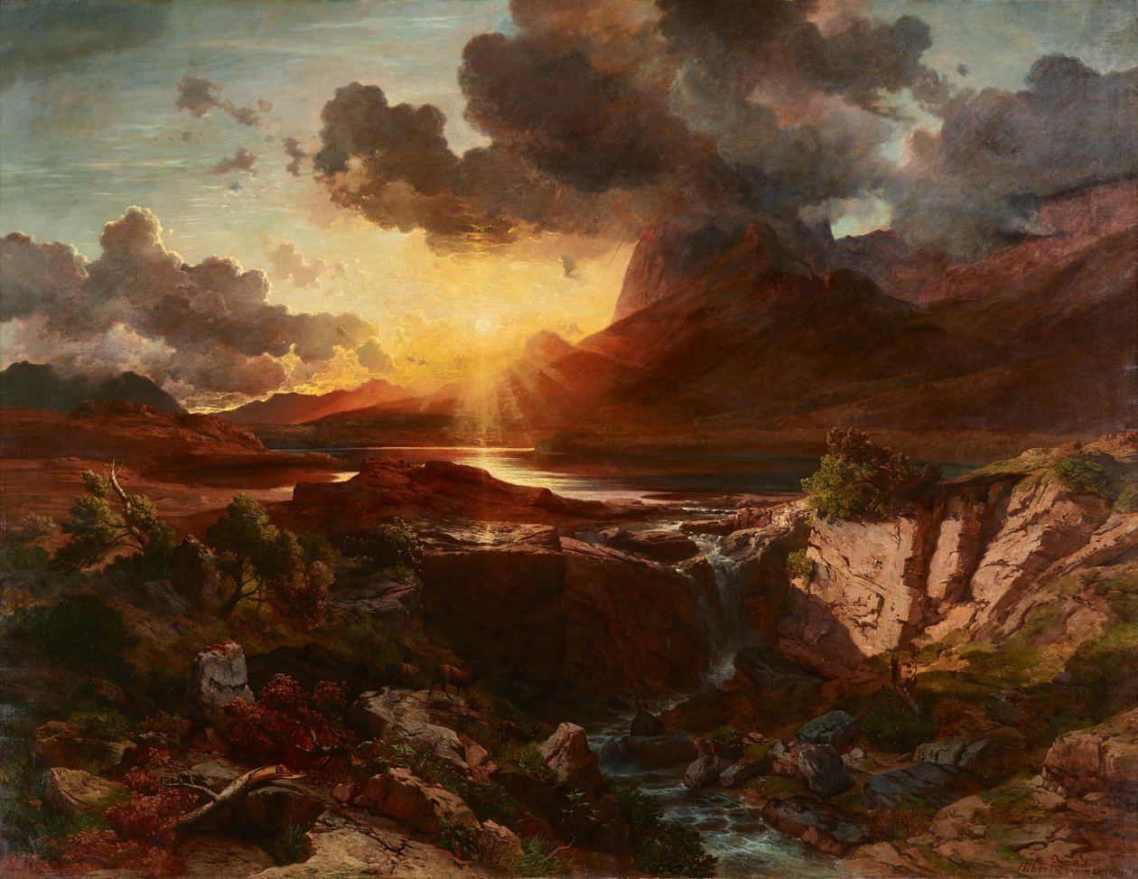 Sonnenuntergang am Hintersee in Berchtesgaden von Albert Zimmermann