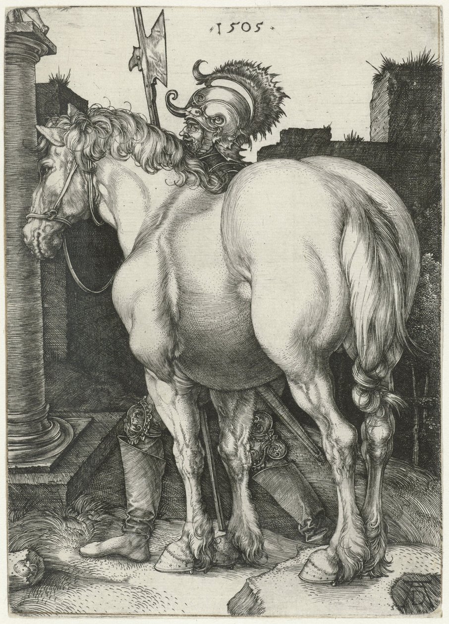 Das große Pferd von Albrecht (after) Durer or Duerer