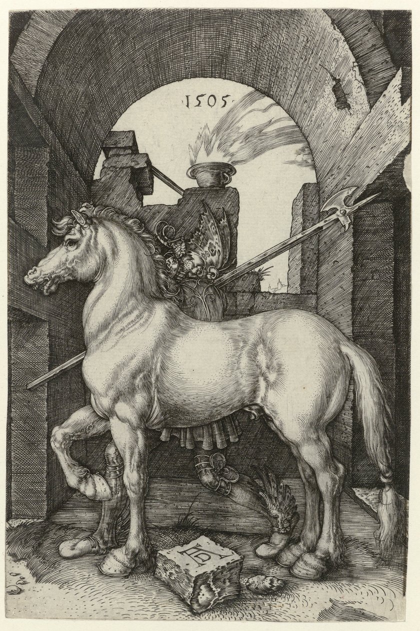 Das kleine Pferd von Albrecht (after) Durer or Duerer