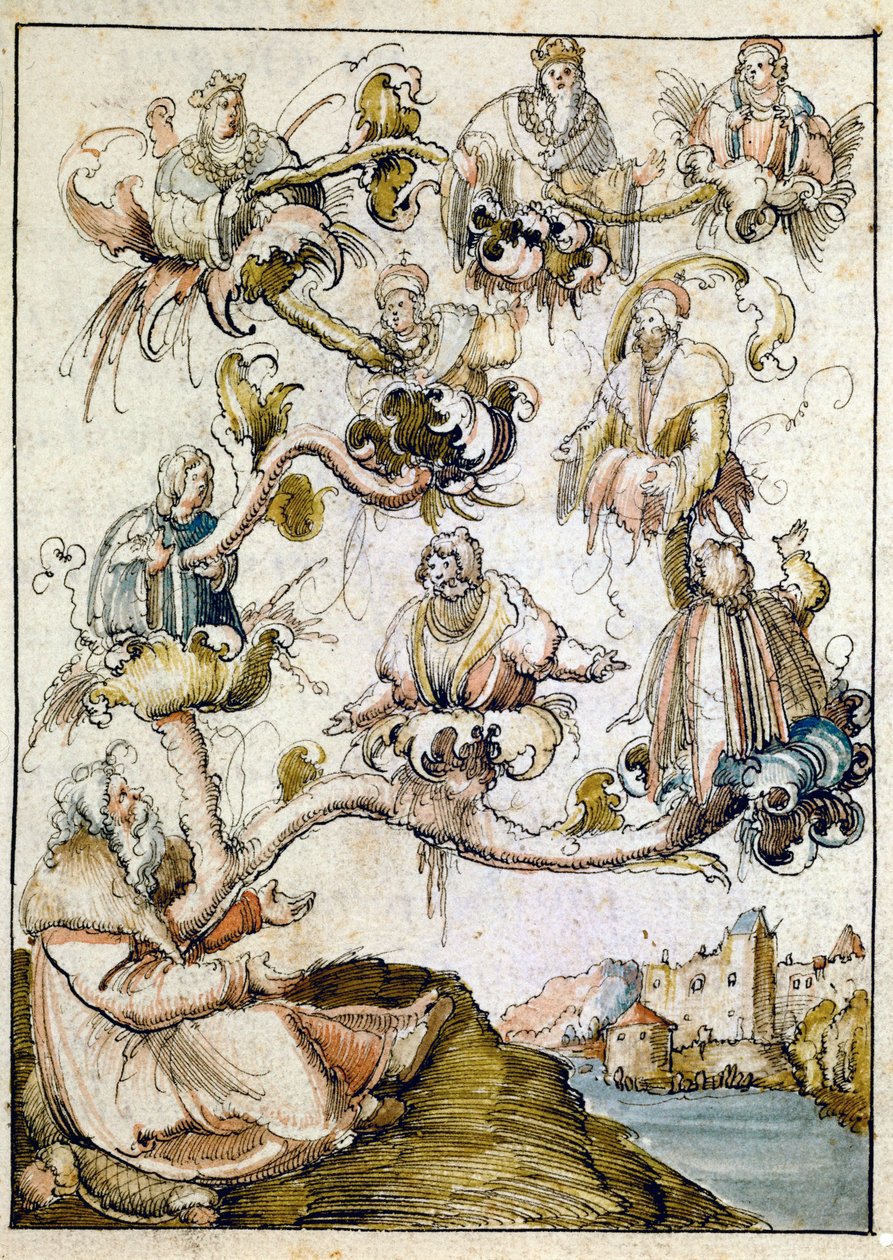 Eine Habsburger Genealogie, wahrscheinlich von Albrecht Altdorfer von Albrecht Altdorfer