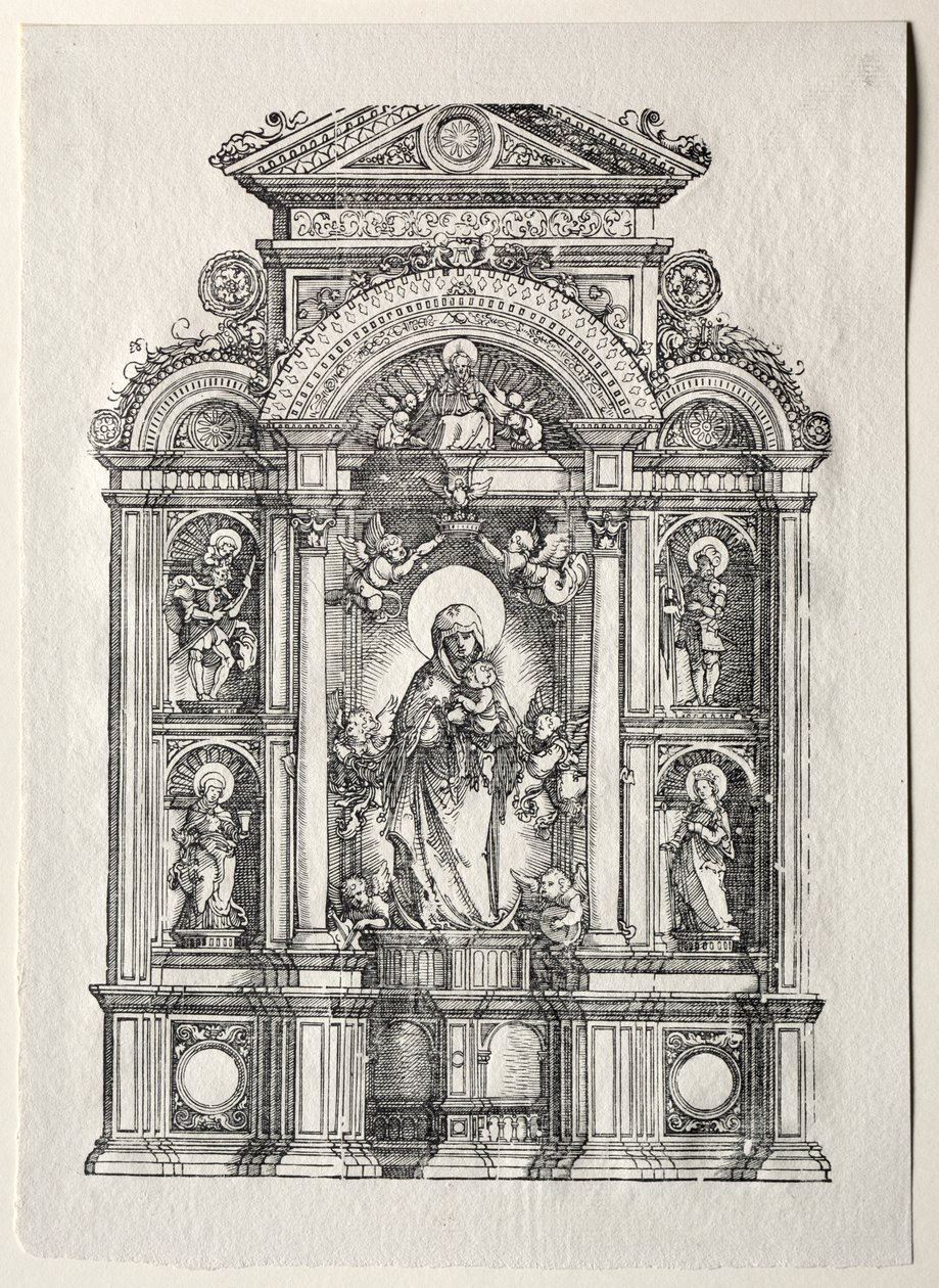 Altar mit der Schönen Maria von Regensburg von Albrecht Altdorfer