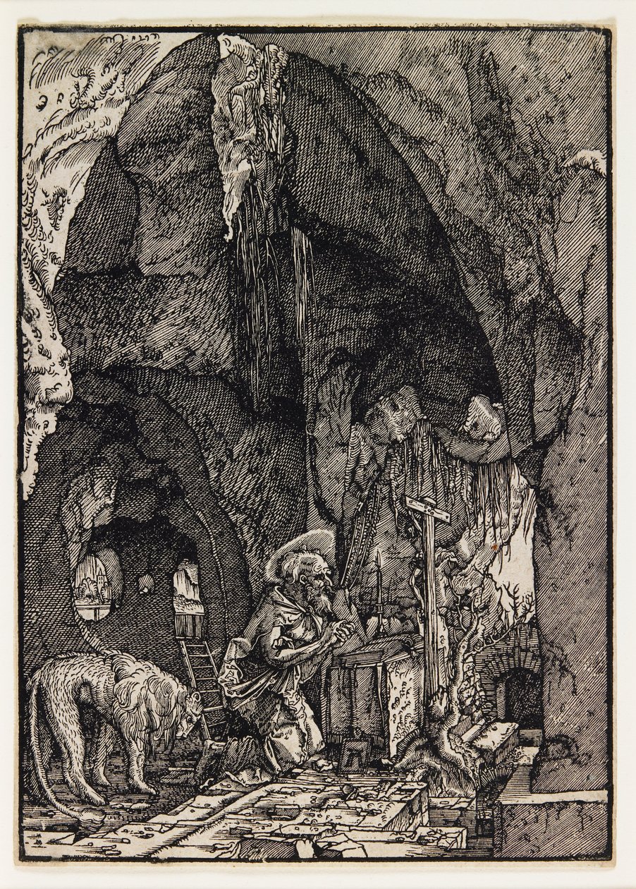 Heiliger Hieronymus in einer Höhle von Albrecht Altdorfer