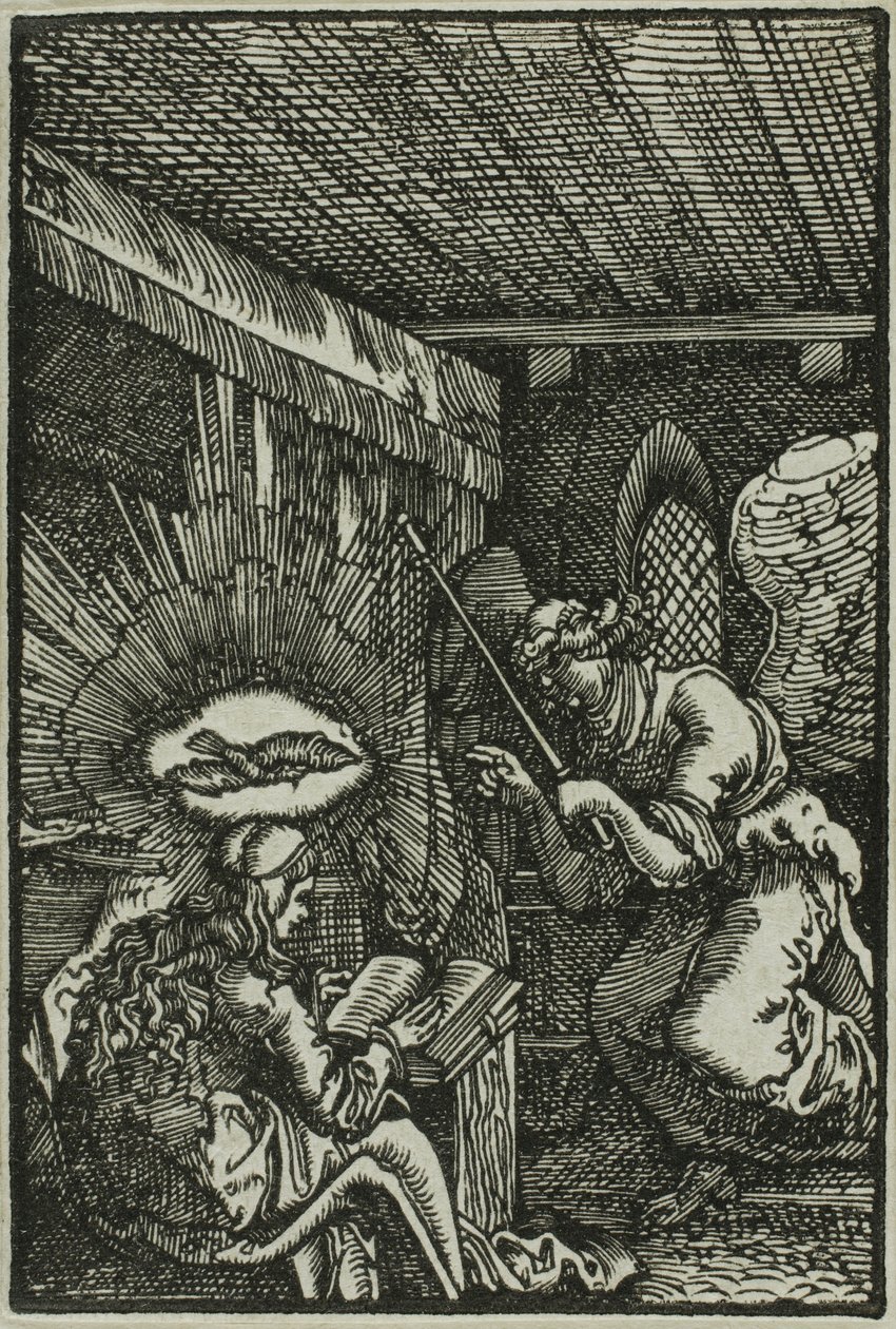 Die Verkündigung, aus Der Fall und die Erlösung des Menschen von Albrecht Altdorfer