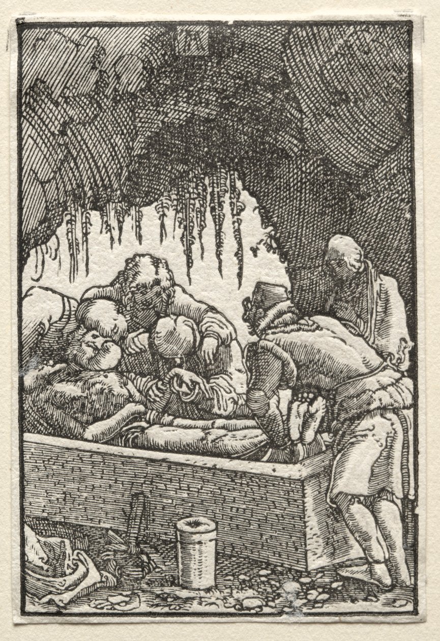 Der Fall und die Erlösung des Menschen: Beerdigung Christi, ca. 1515 von Albrecht Altdorfer