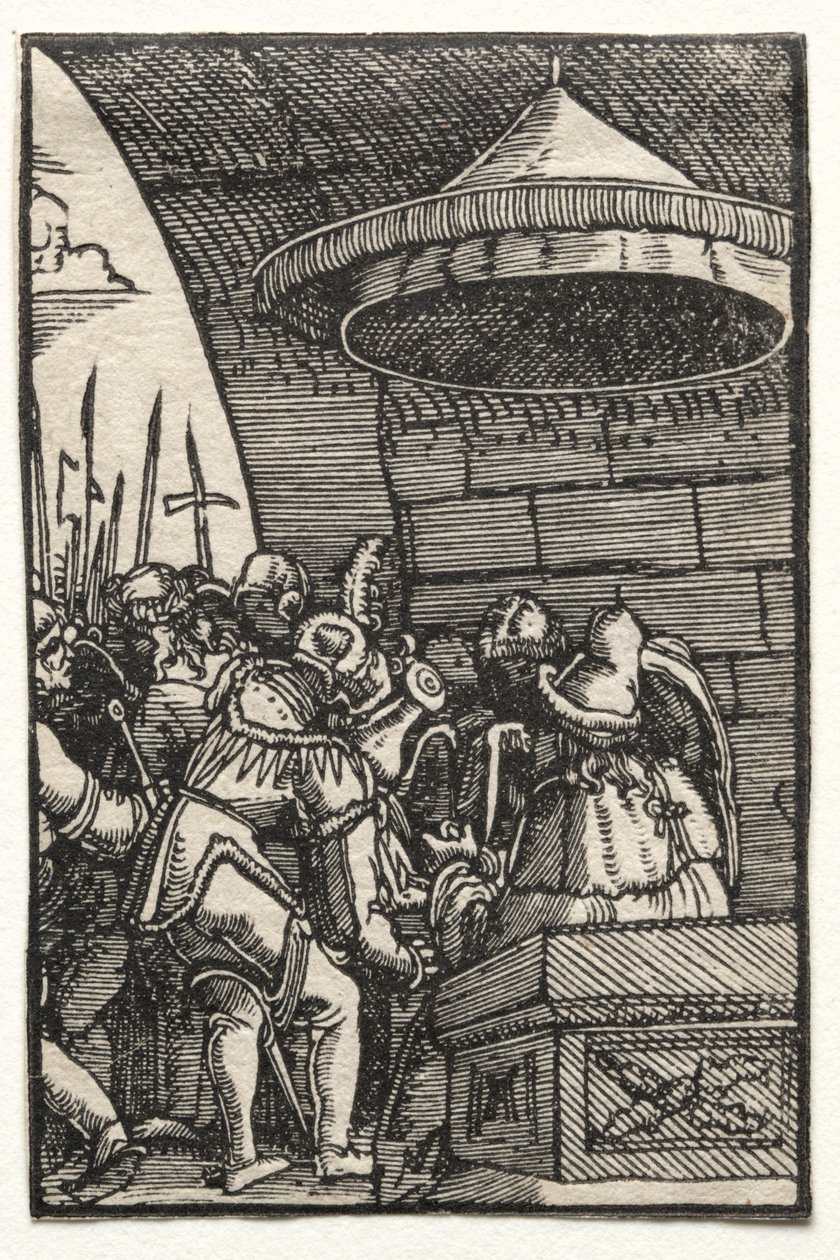 Der Fall und die Erlösung des Menschen: Pilatus wäscht seine Hände von Albrecht Altdorfer