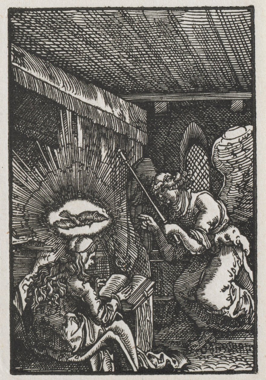 Der Fall und die Erlösung des Menschen: Die Verkündigung, um 1513 von Albrecht Altdorfer