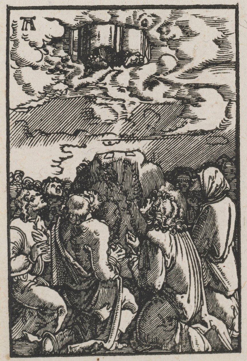 Der Fall und die Erlösung des Menschen: Die Himmelfahrt, um 1515 von Albrecht Altdorfer