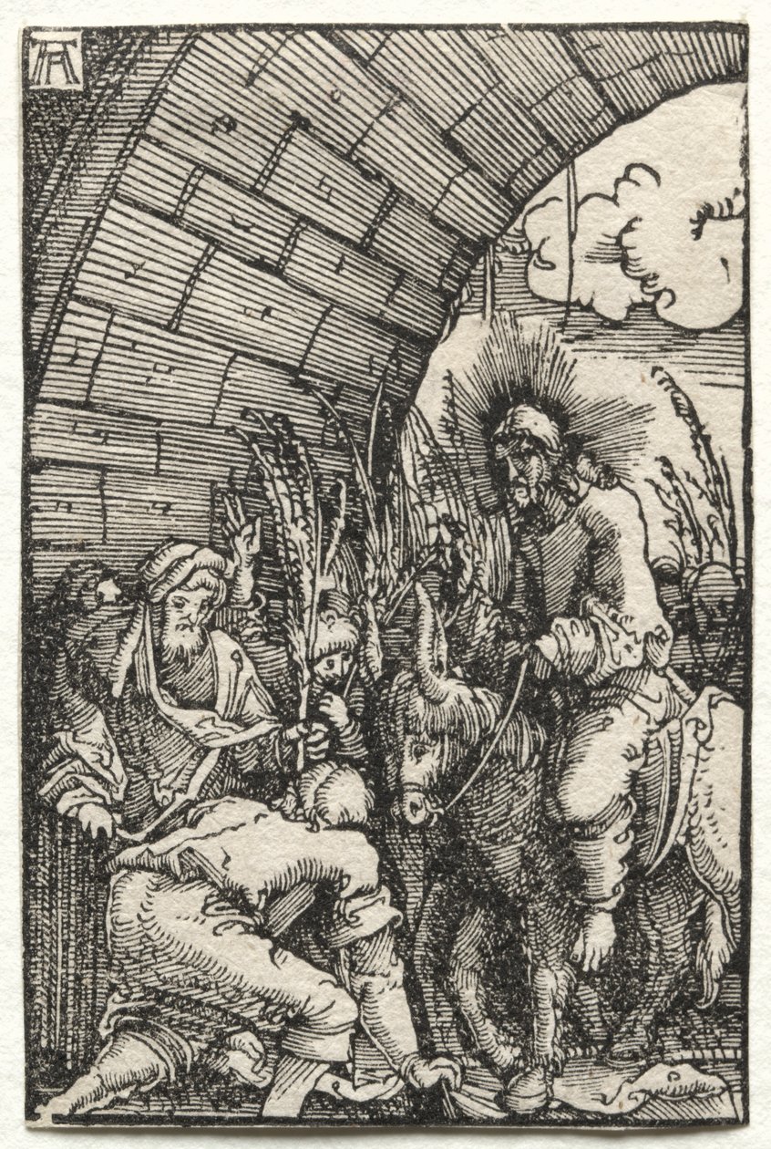 Der Fall und die Erlösung des Menschen: Der Einzug in Jerusalem, ca. 1515 von Albrecht Altdorfer