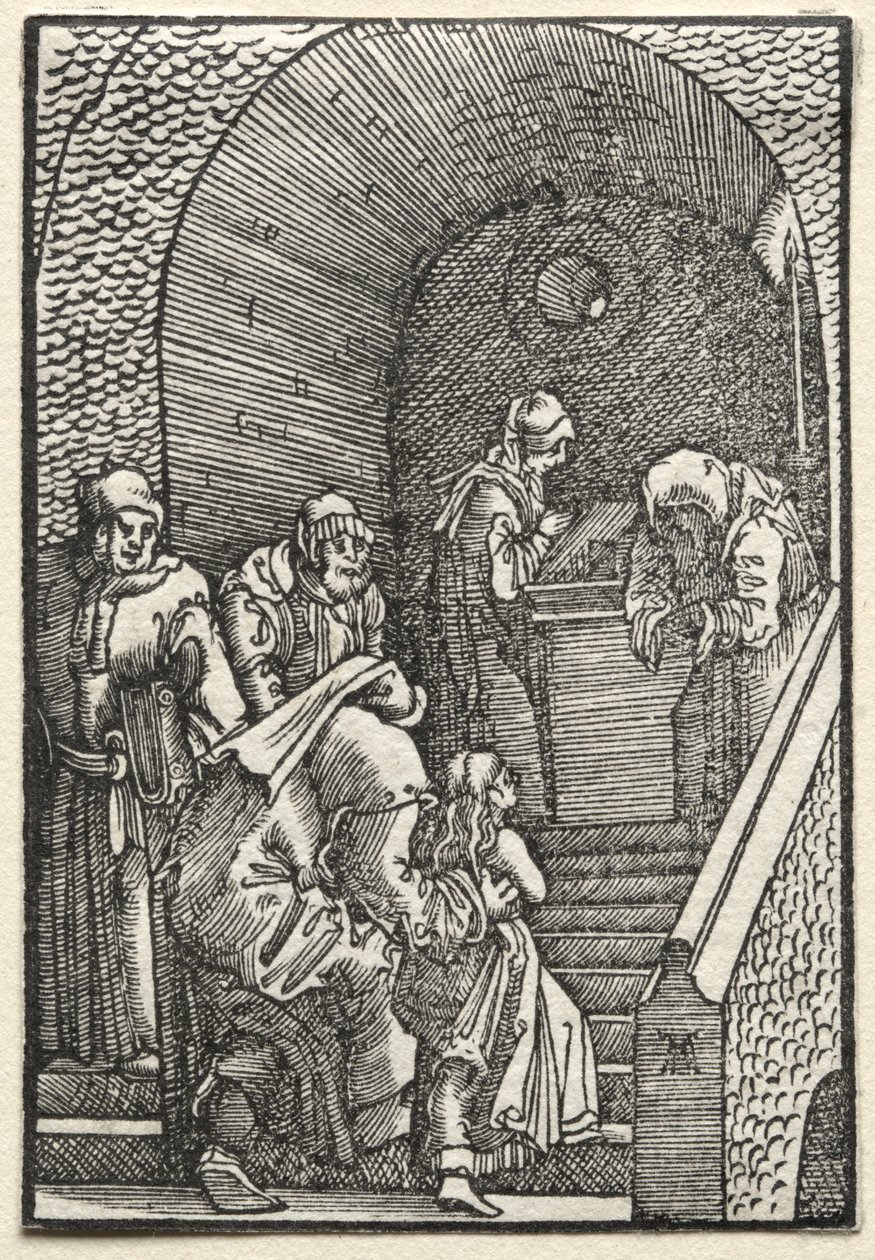 Der Fall und die Erlösung des Menschen: Die Darstellung der Jungfrau im Tempel von Albrecht Altdorfer
