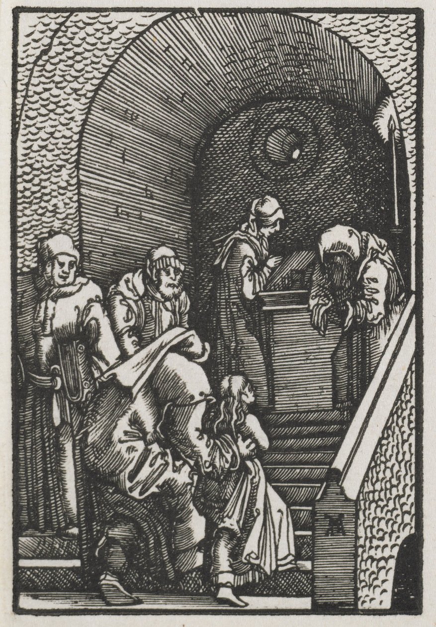 Der Fall und die Erlösung des Menschen: Die Darstellung der Jungfrau im Tempel von Albrecht Altdorfer