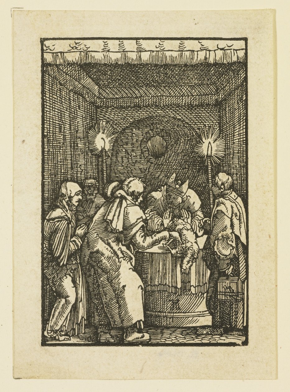 Der Hohepriester verweigert das Opfer von Joachim von Albrecht Altdorfer