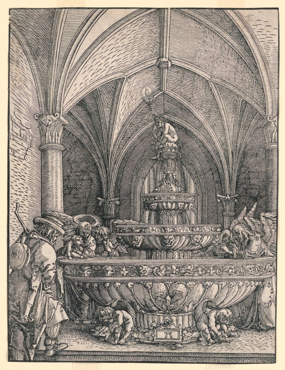 Die Heilige Familie auf der Flucht nach Ägypten von Albrecht Altdorfer