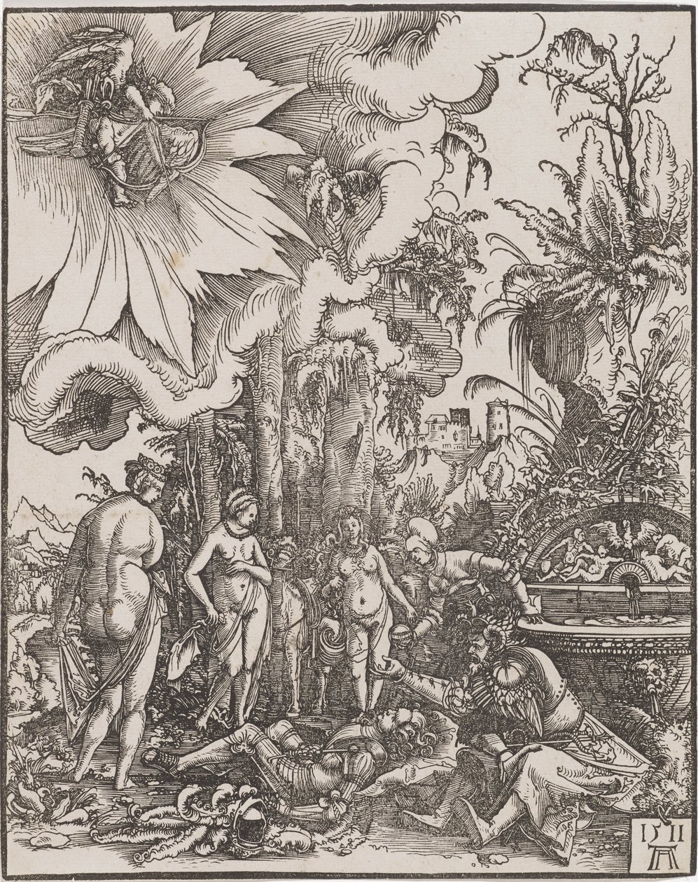 Das Urteil des Paris, 1511 von Albrecht Altdorfer