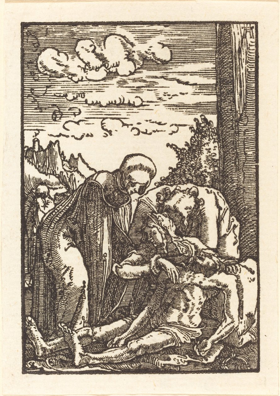 Die Klage unter dem Kreuz von Albrecht Altdorfer