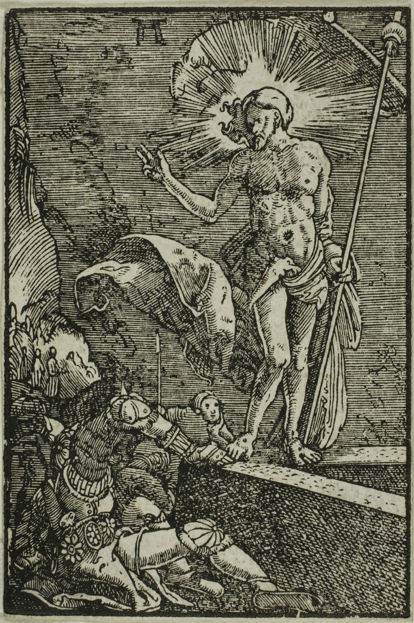 Die Auferstehung, aus Der Fall und die Erlösung des Menschen von Albrecht Altdorfer