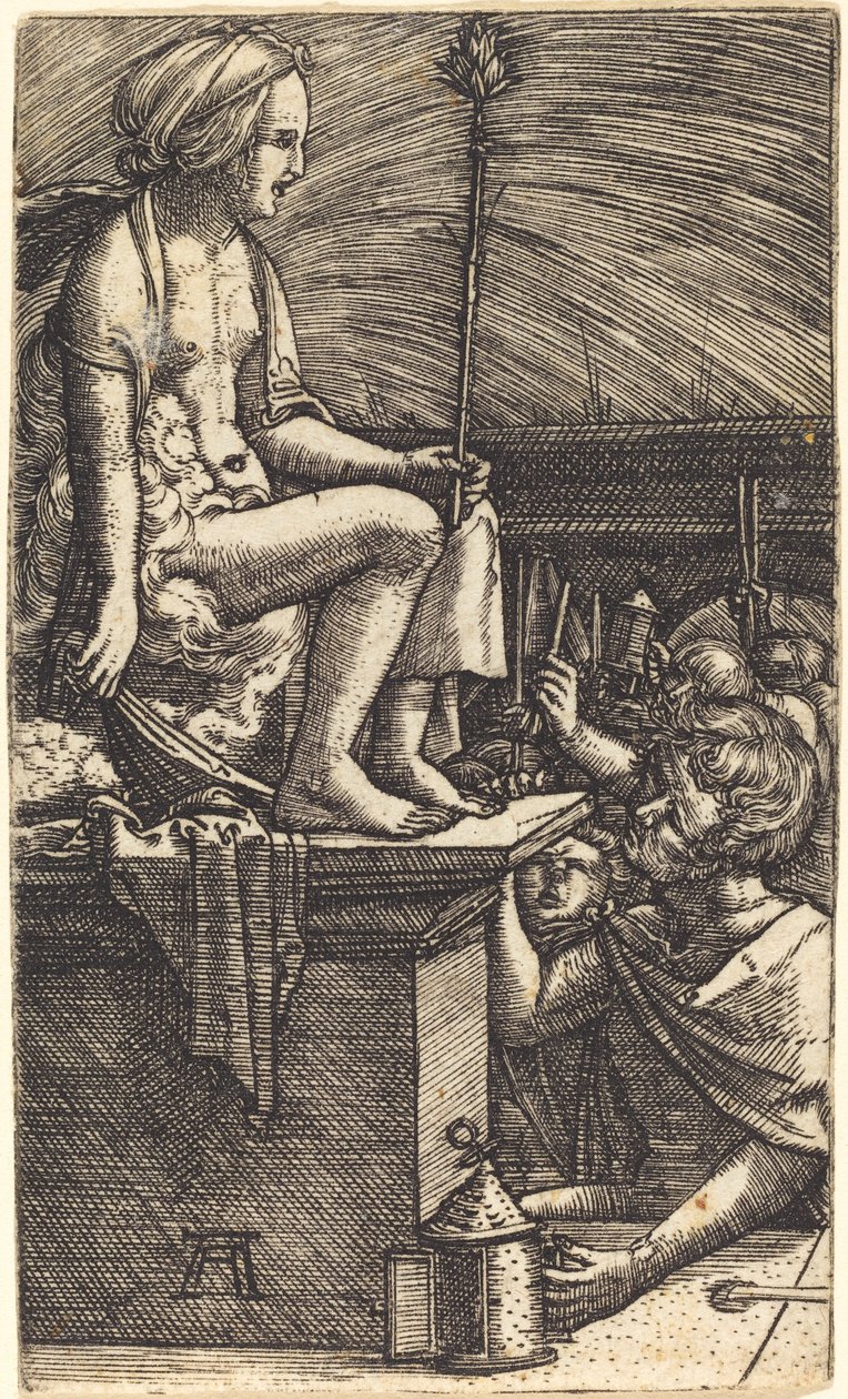 Die römische Kurtisane (Die Rache des Magiers Virgil) von Albrecht Altdorfer