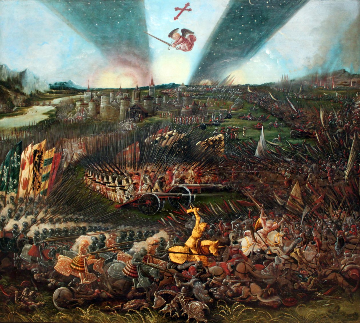Der Sieg Karls des Großen über die Awaren bei Regensburg von Albrecht Altdorfer