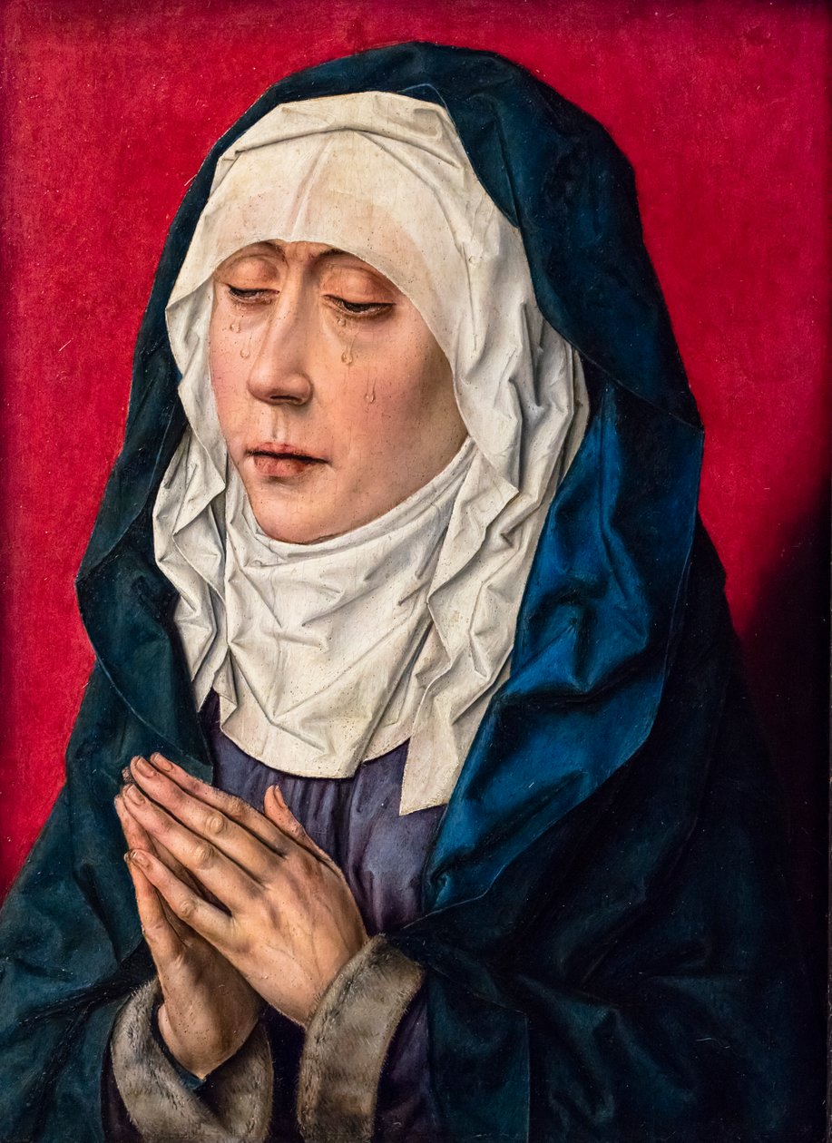 Die trauernde Jungfrau Maria im Gebet, ca. 1500 von Albrecht Bouts