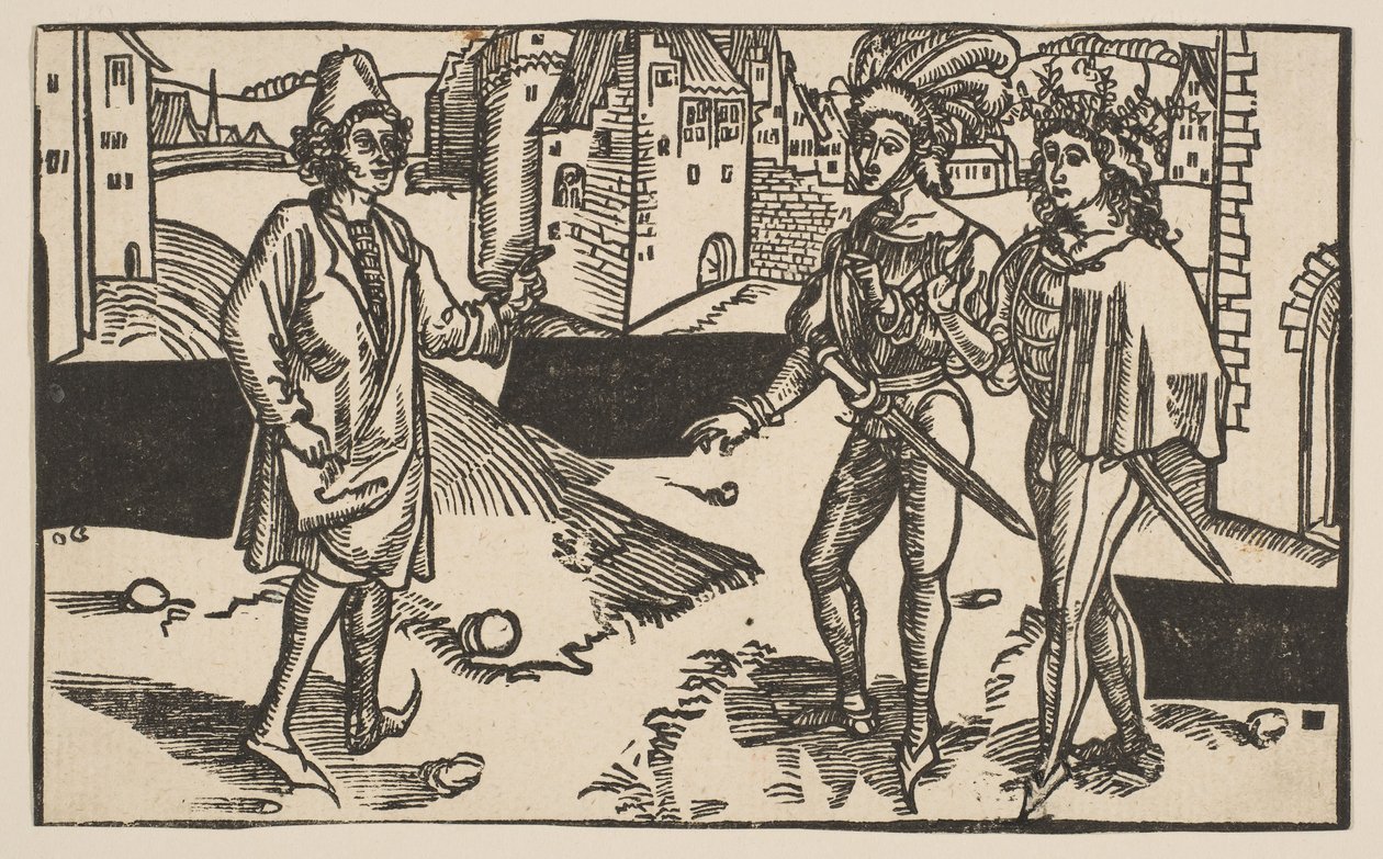 Andria, aus Die Komödie des Terenz, Nachdruck aus dem 19. Jahrhundert von Albrecht Dürer