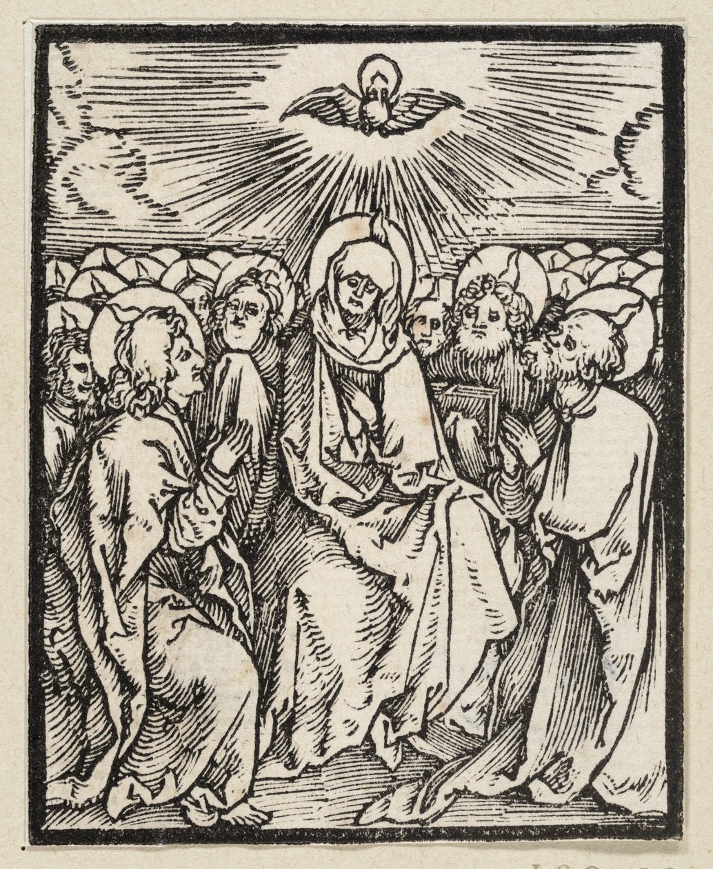 Ausgießung des Heiligen Geistes (aus: Postilla, 43 Holzschnitte) von Albrecht Dürer
